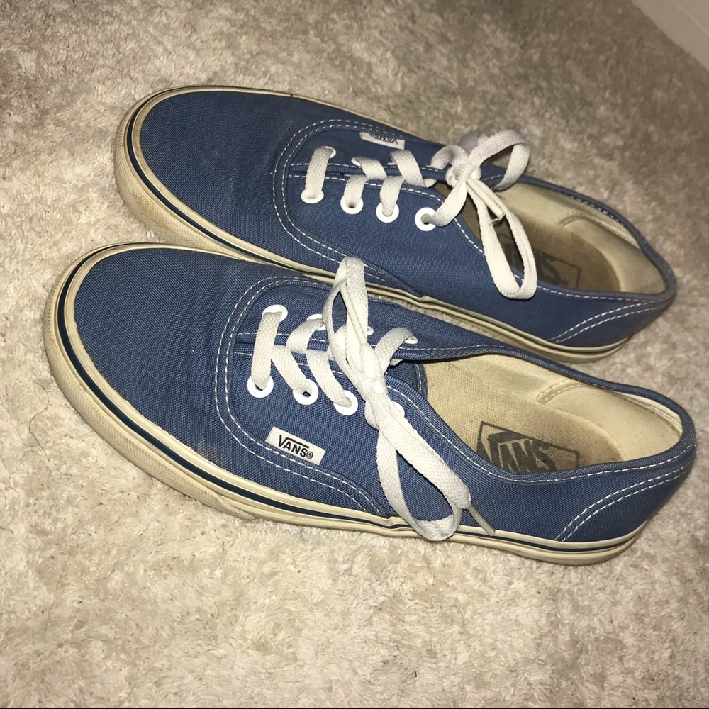 Blue Lace Up Vans